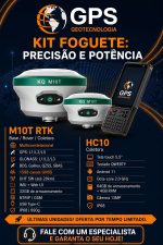 Kit Foguete RTK — Par de Receptores M10T (Base +Rover) +Coletora Android - Imagem 2