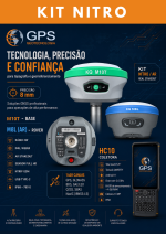 Kit Nitro RTK — Base 5W +Rover (iMU, AR visual) M8L AR +Coletora Android - Imagem 2