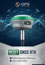 Kit Nitro RTK — Base 5W +Rover (iMU, AR visual) M8L AR +Coletora Android - Imagem 3