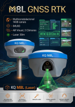 Kit Rei RTK — Base M10T +Rover M8L Laser 30m +Coletora HC10 - Imagem 4
