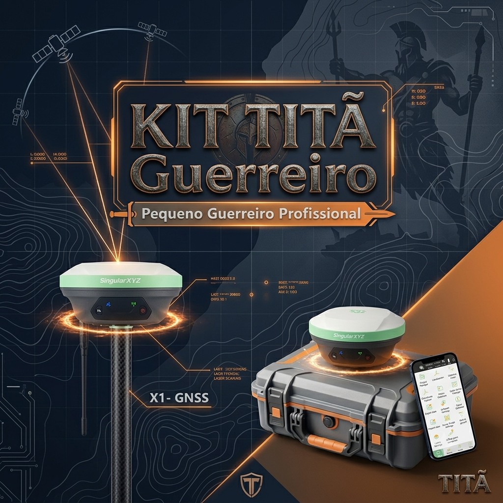 TITA-CAPA kit Titã RTK – Base Z1 + Rover Z1 + Coletora HC10 - Imagem 1