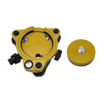 Base Nivelante Tribrach amarela com plummet óptico e suporte de adaptador de Tribrach GPS - Imagem 3